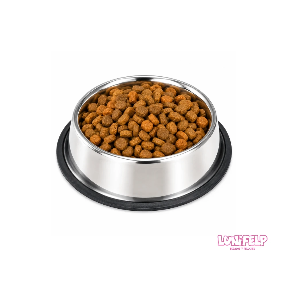 Plato para Mascotas en Acero Inoxidable - 22 cm