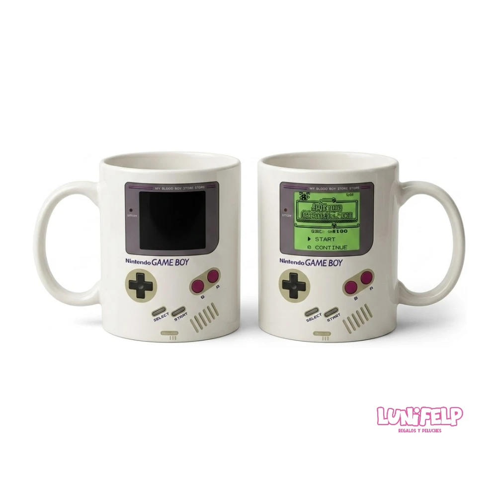 Mug Mágica Game Boy Nintendo que Cambia con Calor