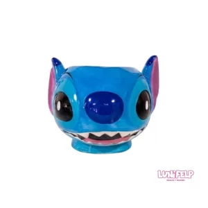 Mug Cerámica 3D Cara de Stitch | Taza Esculpida Coleccionable