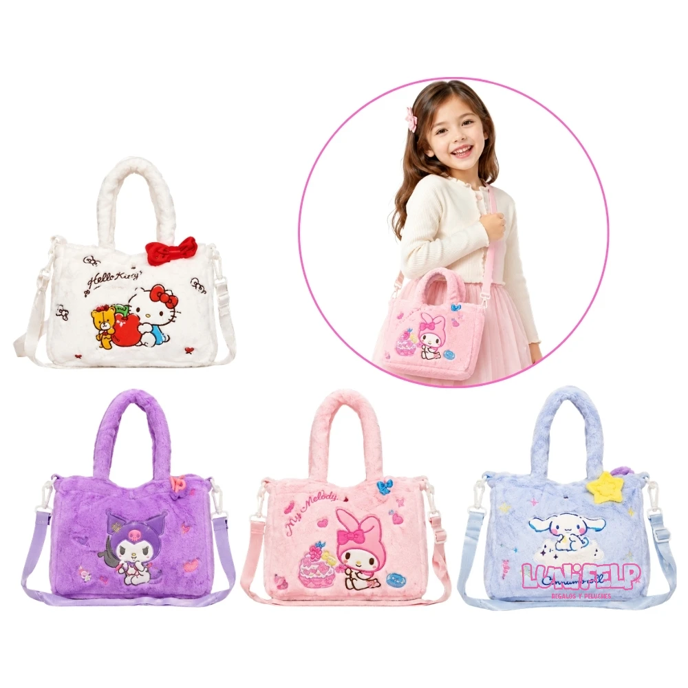 Bolso de Felpa Sanrio de Mano y Correa Ajustable Manos Libres - Imagen 3