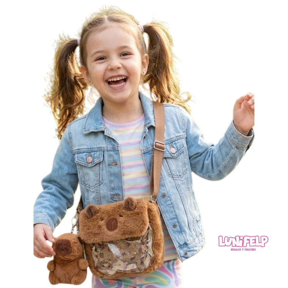 Bolso Bandolera Capibara con Ventana Transparente e Incluye Llavero - Imagen 3
