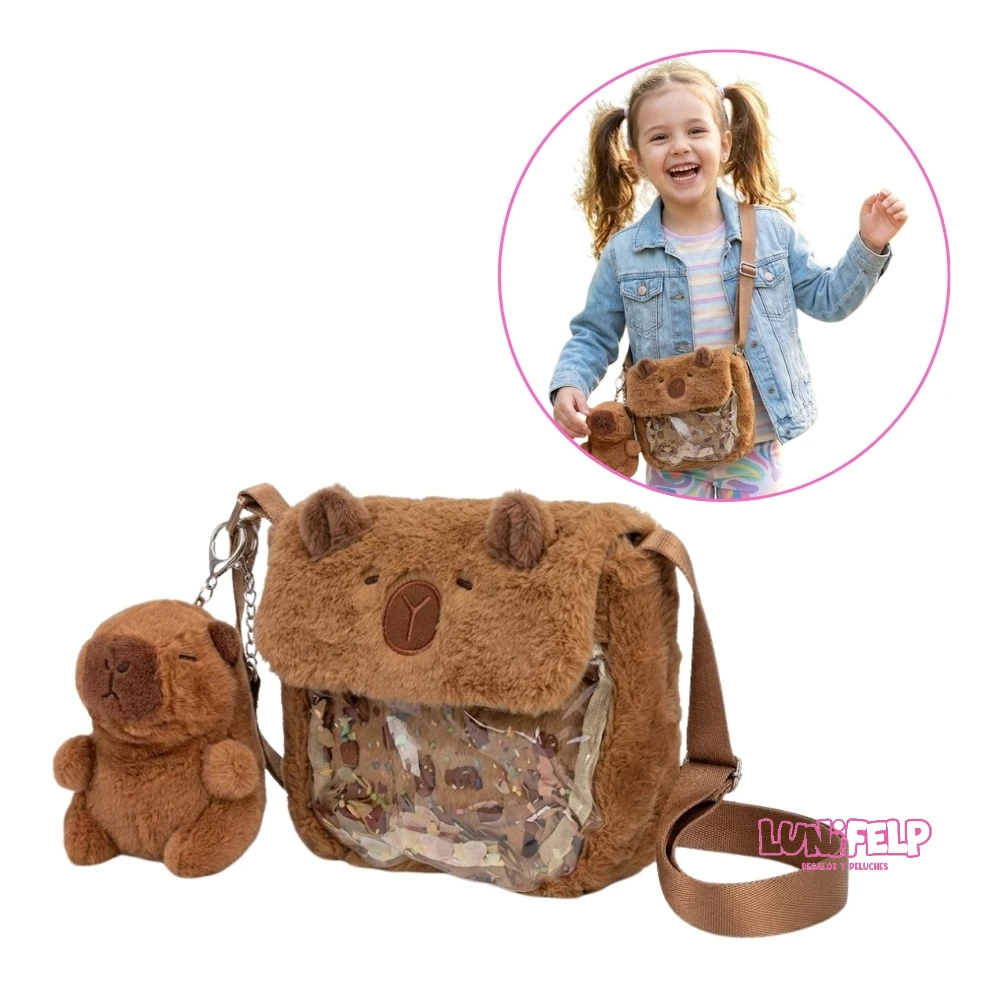 Bolso Bandolera Capibara con Ventana Transparente e Incluye Llavero - Imagen 4