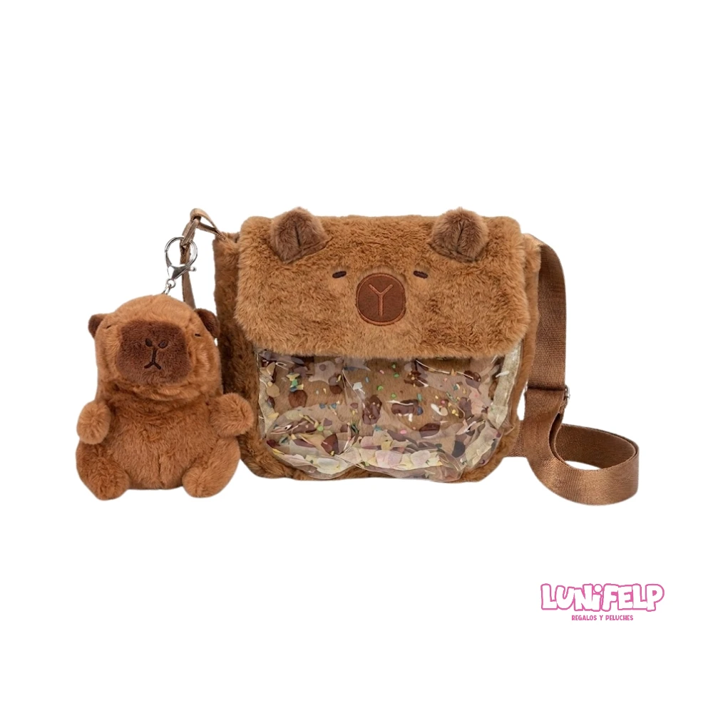 Bolso Bandolera Capibara con Ventana Transparente e Incluye Llavero - Imagen 5