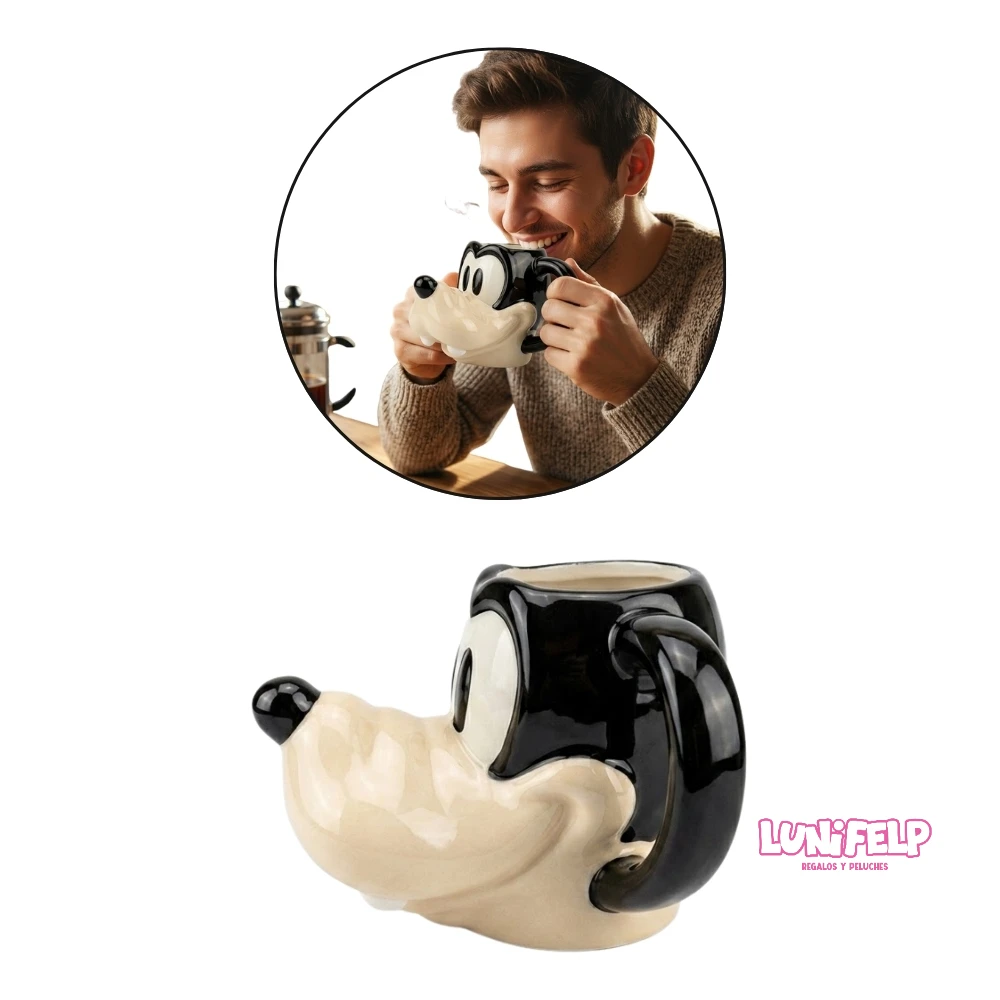 Taza de Cerámica 3D con Forma de Goofy (Disney) - Imagen 2