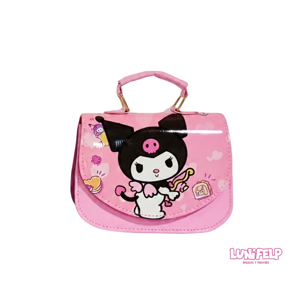 Bolso Kuromi Sanrio de Mano y Bandolera con Correa - Imagen 5