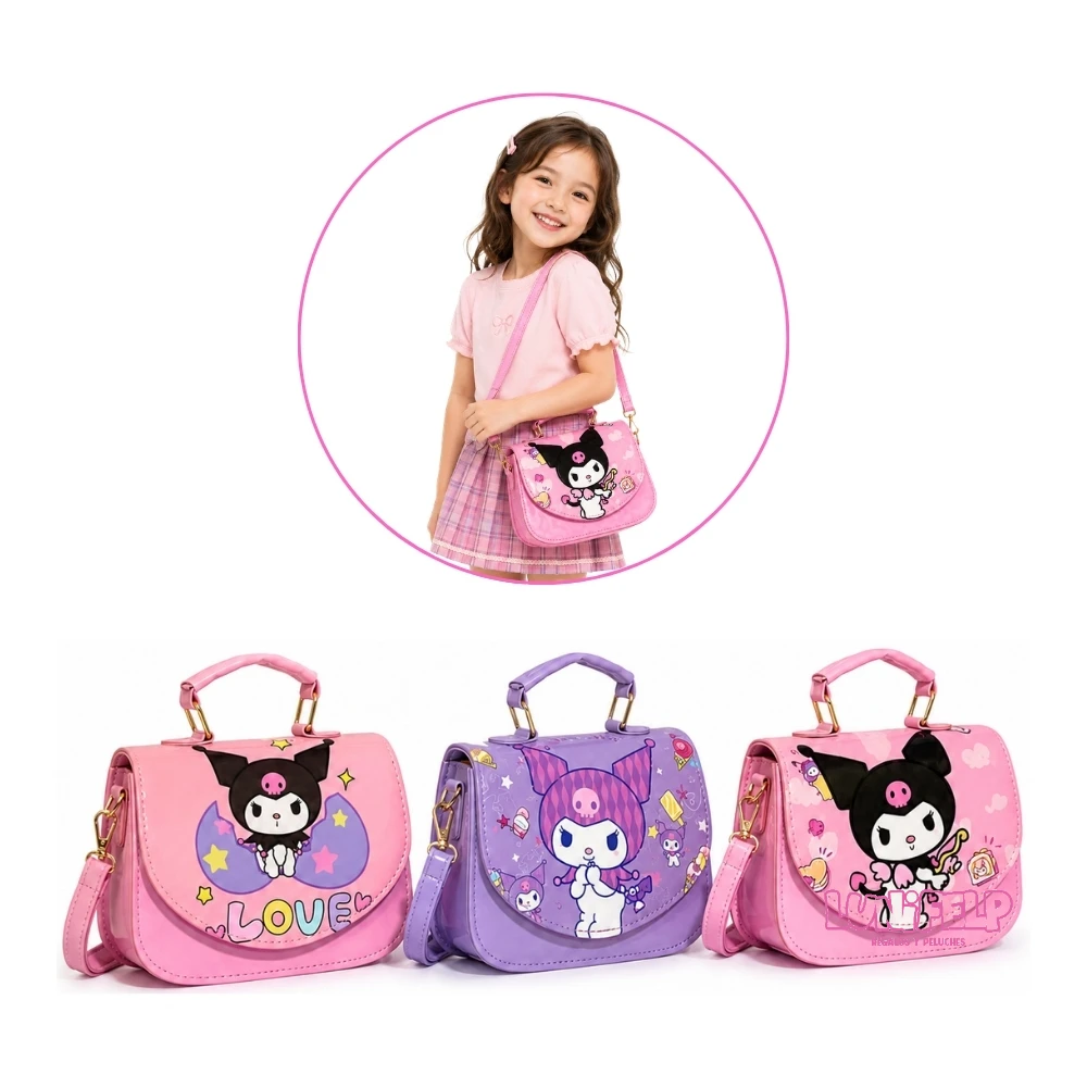 Bolso Kuromi Sanrio de Mano y Bandolera con Correa - Imagen 2