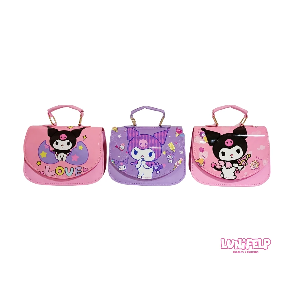 Bolso Kuromi Sanrio de Mano y Bandolera con Correa - Imagen 3
