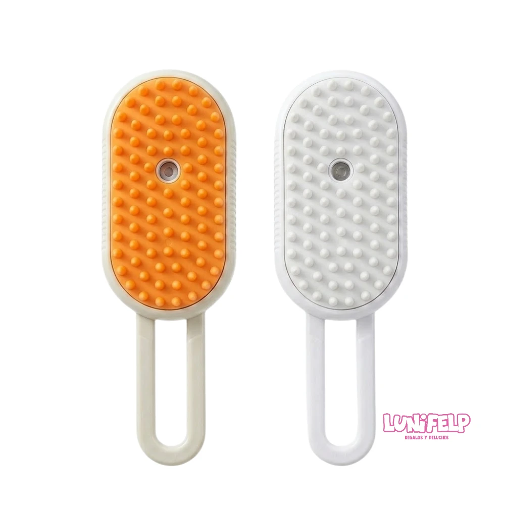 Cepillo de Vapor Ergonómico con Mango Plegable para Mascotas