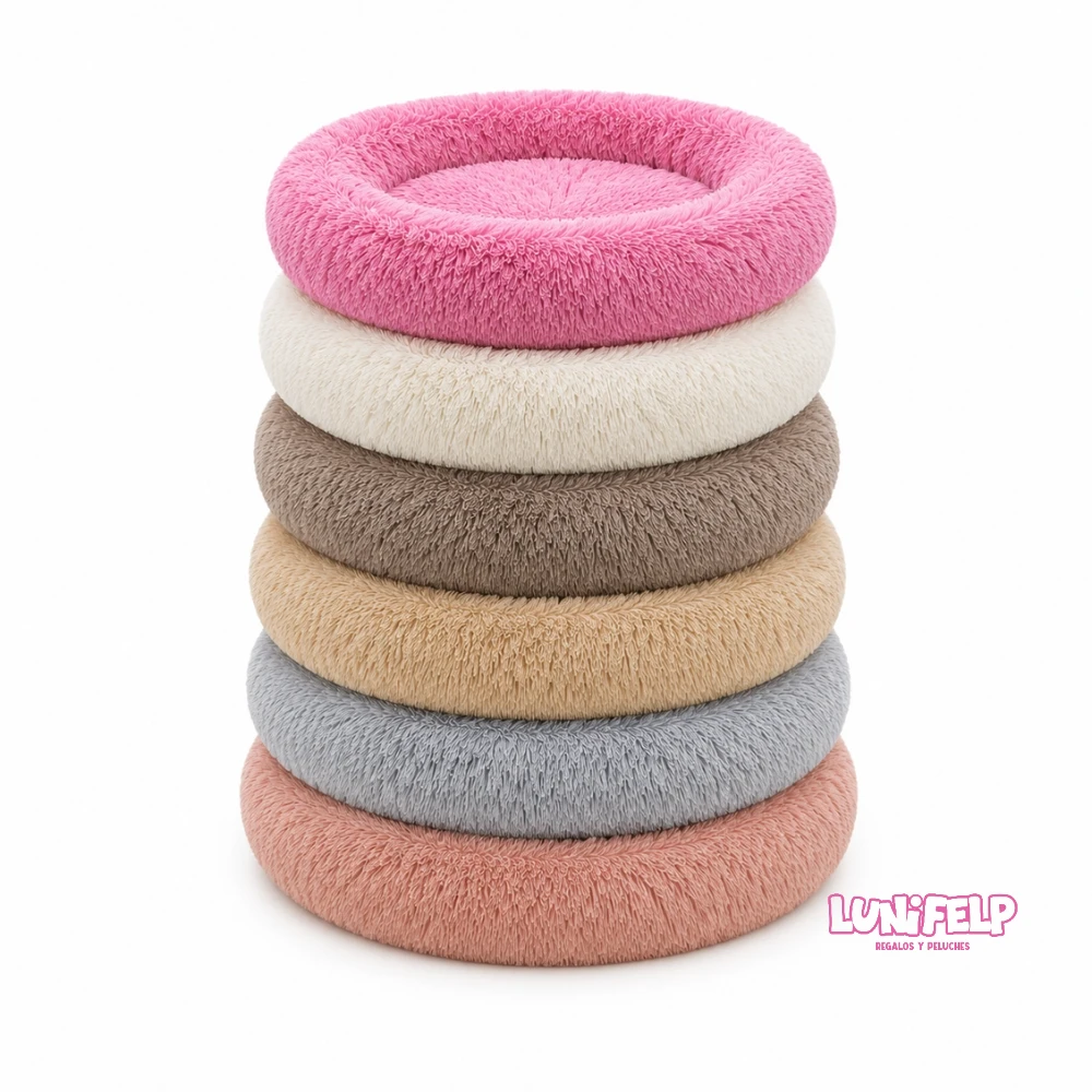 Cama Antiestrés Tipo Donut para Perros y Gatos - Imagen 3