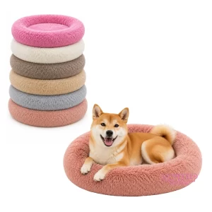 Cama Antiestrés Tipo Donut para Perros y Gatos