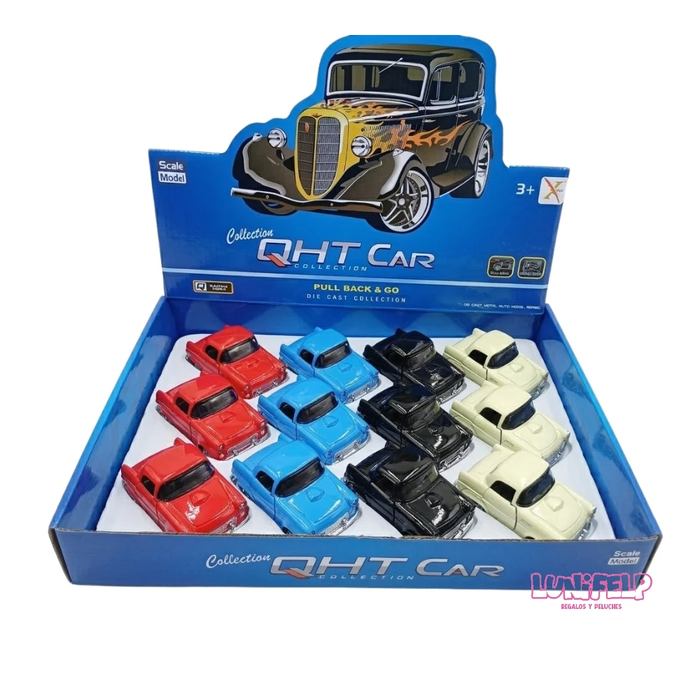 Auto Metálico Clásico de Colección con Mecanismo Pull-Back - Imagen 5