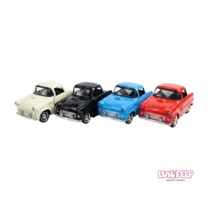 Auto Metálico Clásico de Colección con Mecanismo Pull-Back
