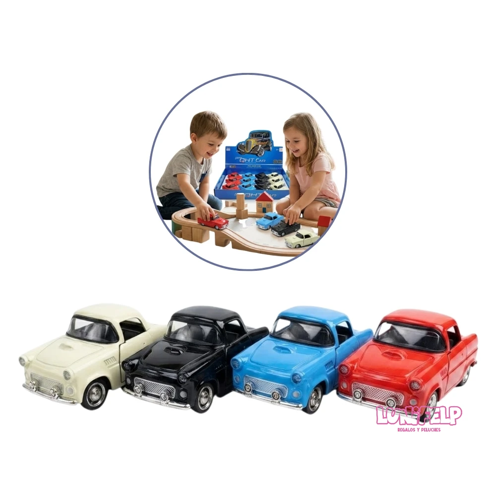 Auto Metálico Clásico de Colección con Mecanismo Pull-Back - Imagen 2