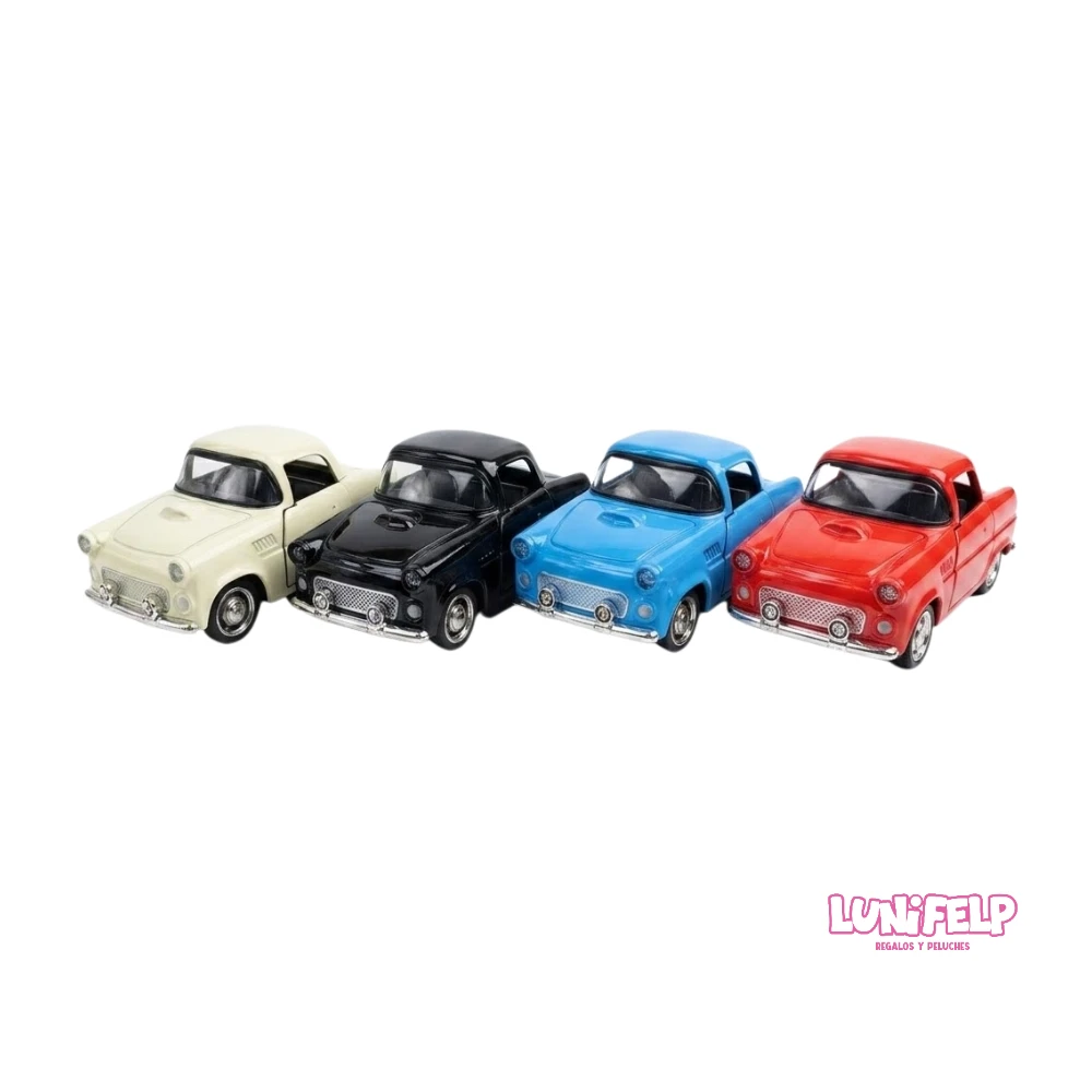 Auto Metálico Clásico de Colección con Mecanismo Pull-Back