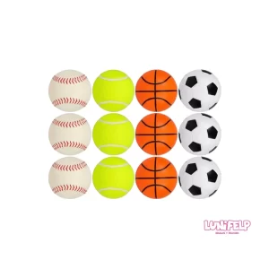 Pelota Deportiva de Espuma 6 cm - Diseño de Fútbol, Básquet o Béisbol
