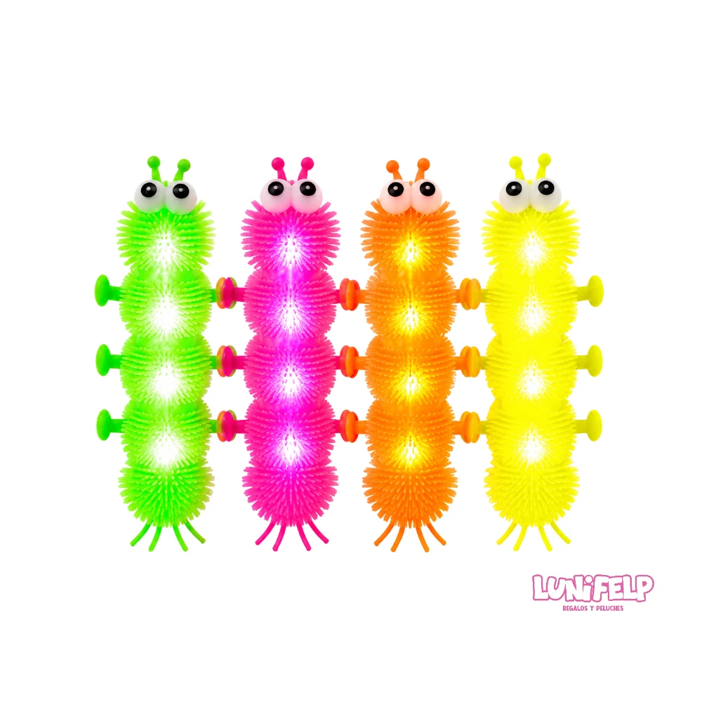 Gusano Sensorial Elástico con Luces LED