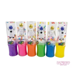 Slime Crystal Mud con Figura de Astronauta y Cuentas Decorativas