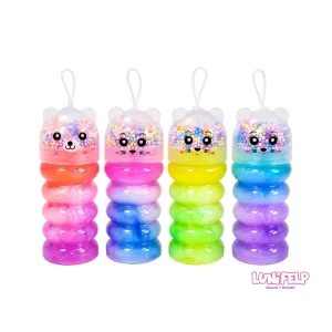 Slime Crystal Mud con Perlas Decorativas y Estuche de Gato