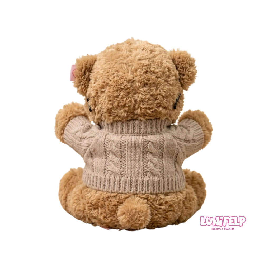 Peluche Oso 22 cm con Suéter y Gafas - Imagen 5
