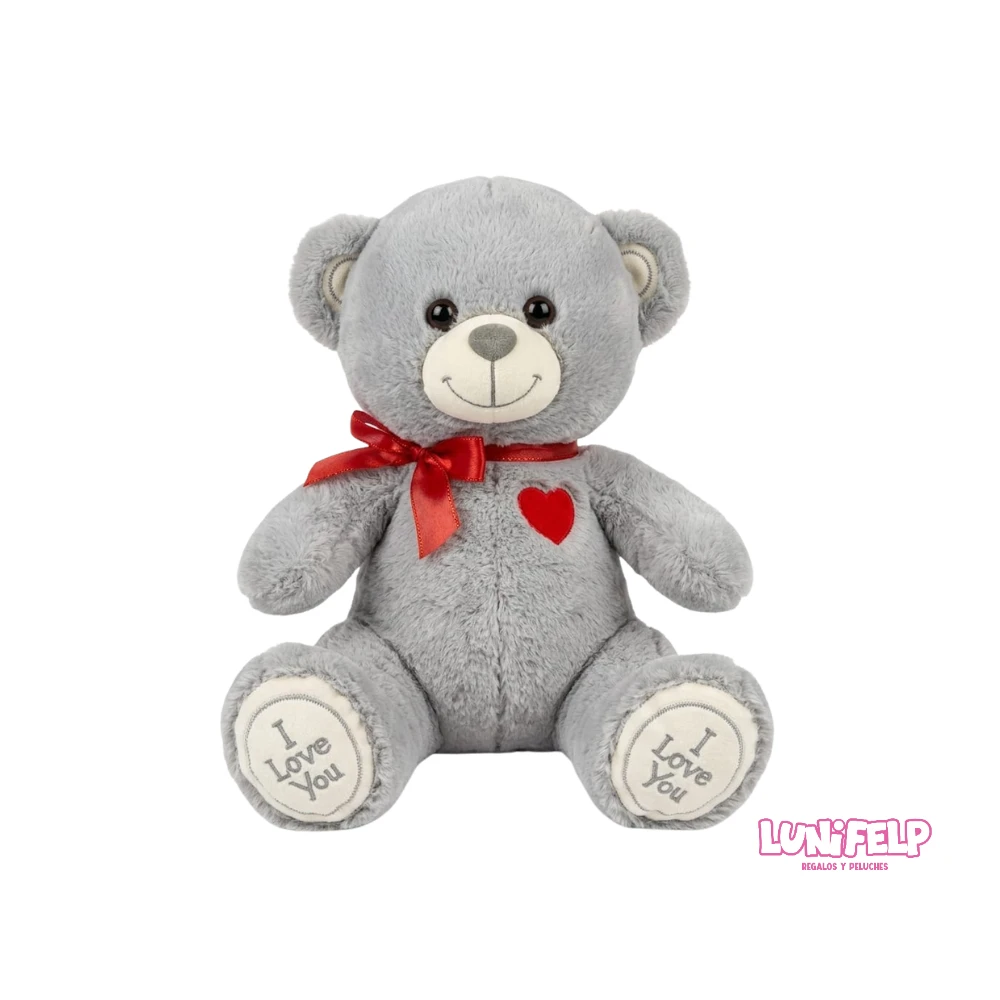 Peluche Oso Elegante Sentado con Cinta