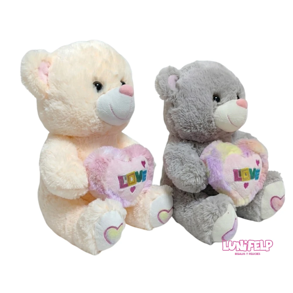 Peluche Oso 30 cm con Corazón LOVE - Imagen 2