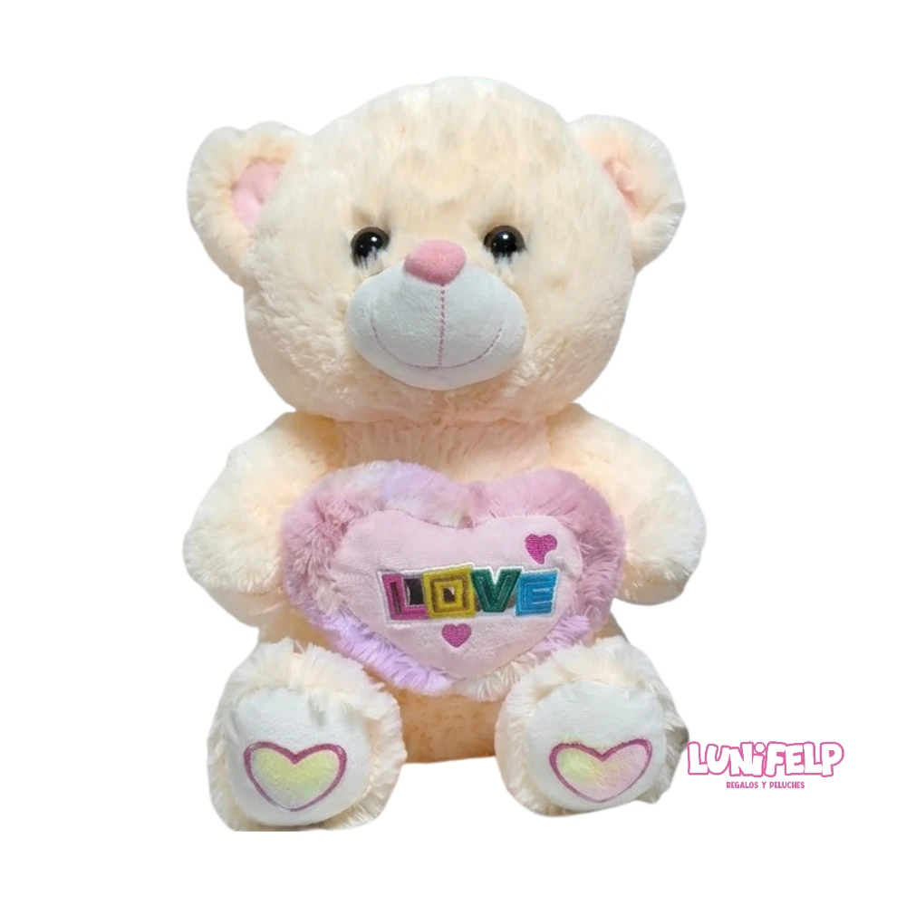 Peluche Oso 30 cm con Corazón LOVE - Imagen 5