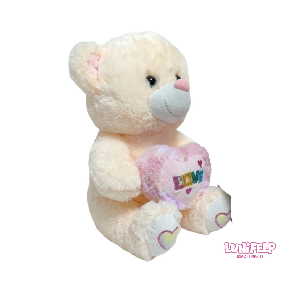 Peluche Oso 30 cm con Corazón LOVE - Imagen 4