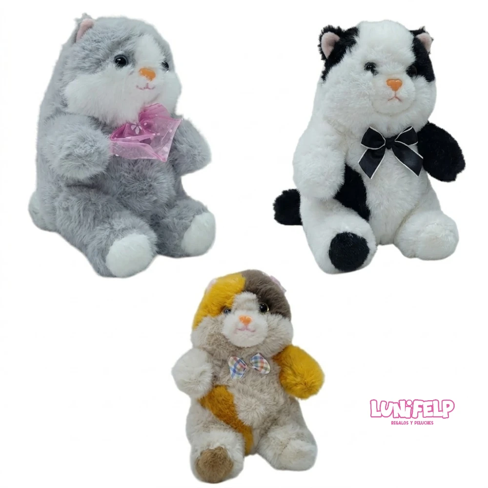 Peluche Gatito Mini 20 cm Suave y Tierno