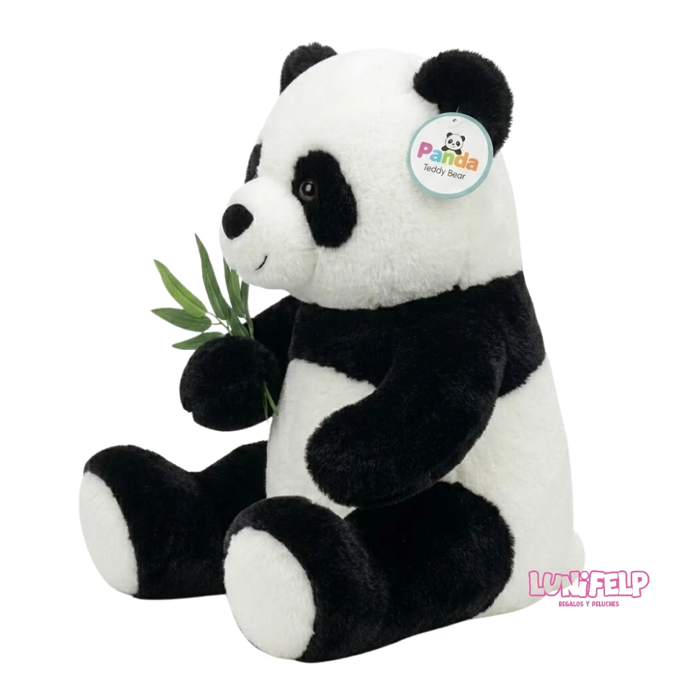 Peluche Oso Panda con Bambu 30 cm - Imagen 5