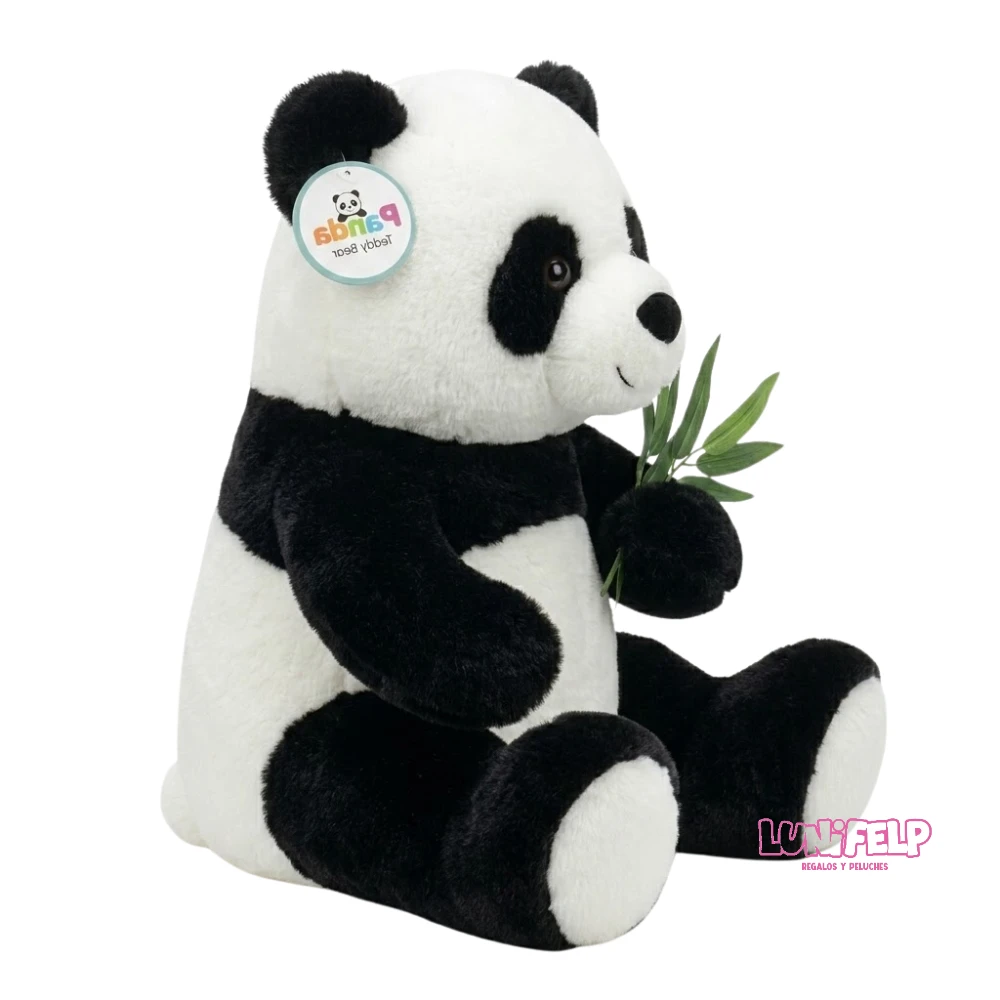 Peluche Oso Panda con Bambu 30 cm - Imagen 3