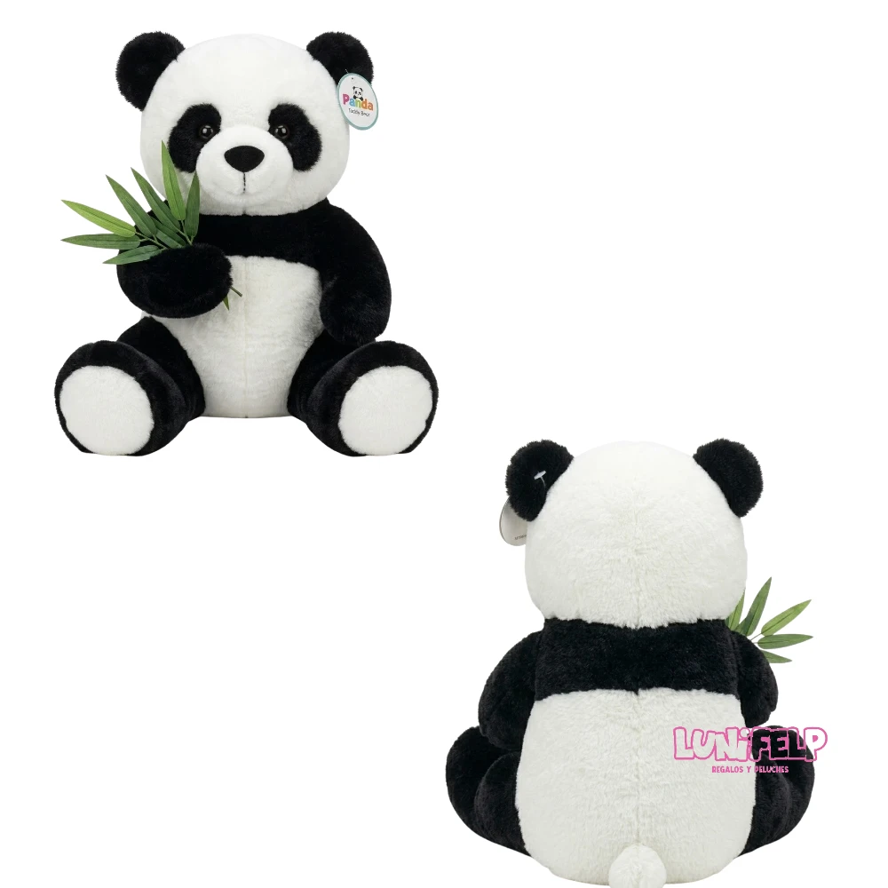 Peluche Oso Panda con Bambu 30 cm - Imagen 2