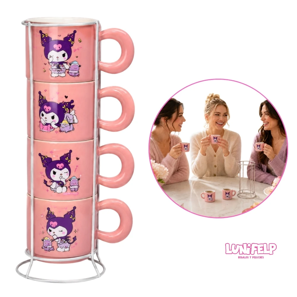 Set de pocillos Tintero Torre Kuromi para regalo - Imagen 2