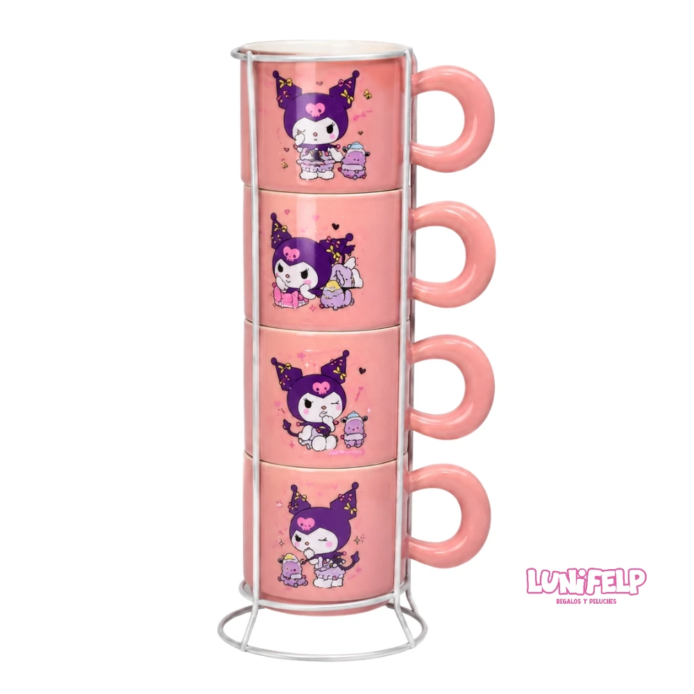 Set de pocillos Tintero Torre Kuromi para regalo