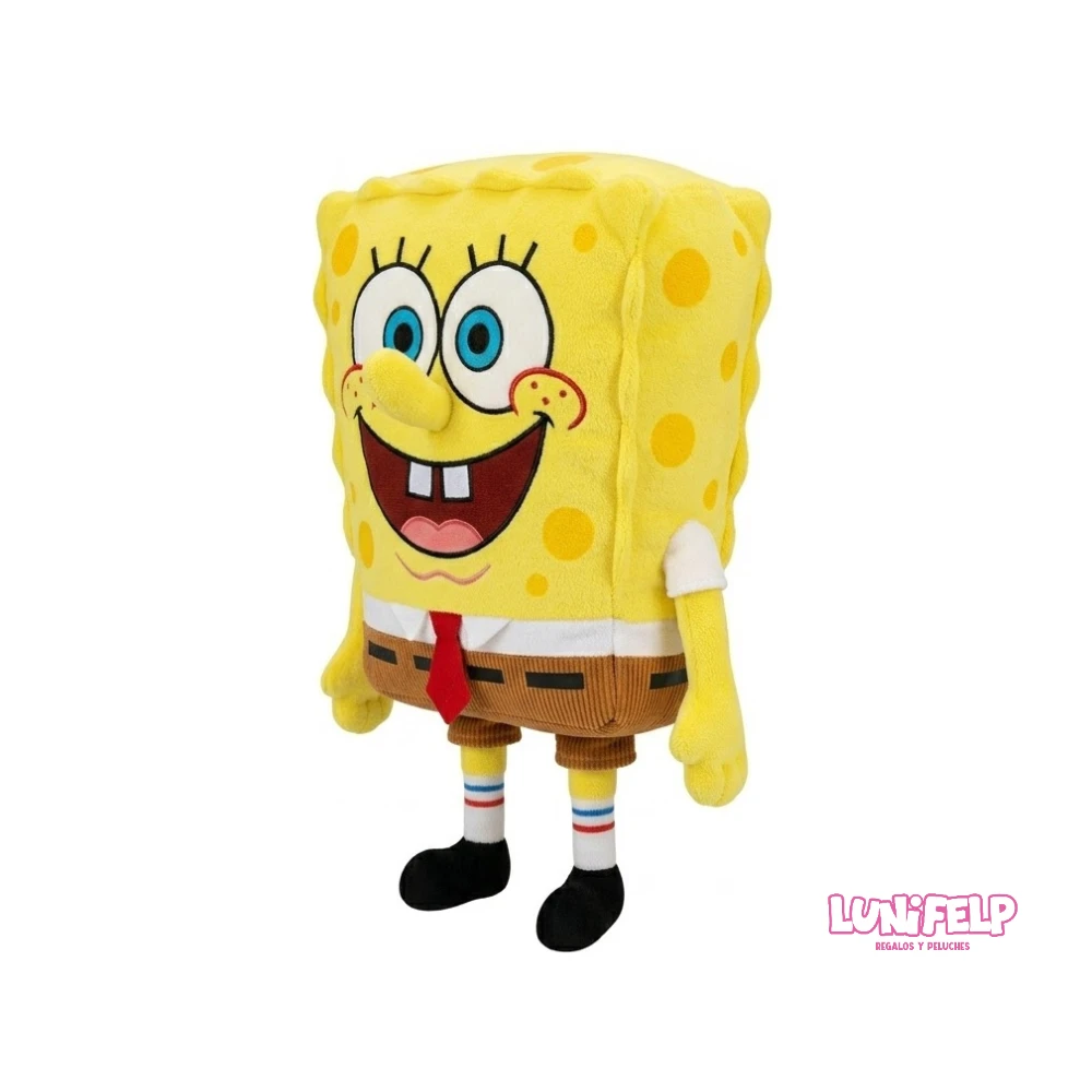 Peluche de Bob Esponja 30 cm Suave de Algodón Siliconado - Imagen 4