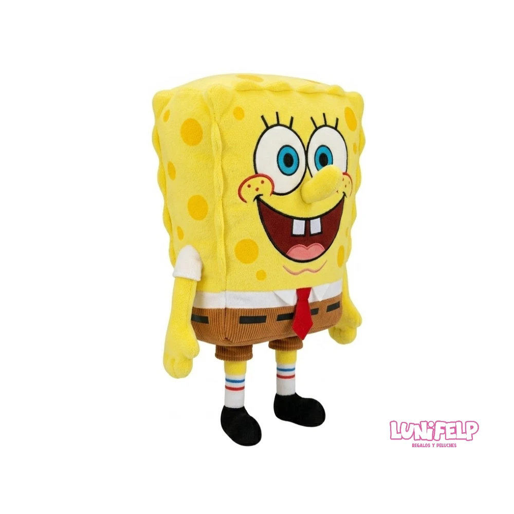 Peluche de Bob Esponja 30 cm Suave de Algodón Siliconado - Imagen 3