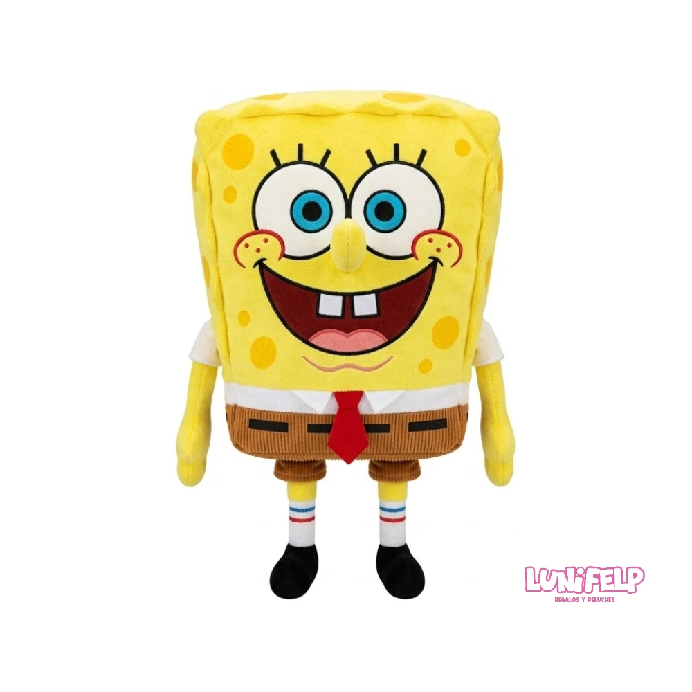 Peluche de Bob Esponja 30 cm Suave de Algodón Siliconado