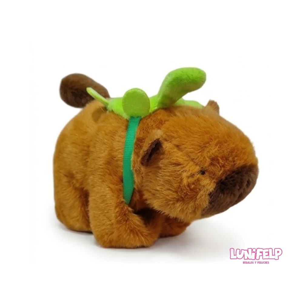 Peluche Capibara Movimiento Luz Sonido Manilla - Imagen 2