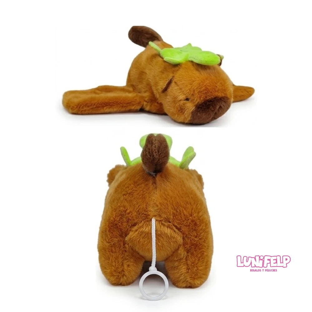 Peluche Capibara Movimiento Luz Sonido Manilla - Imagen 4