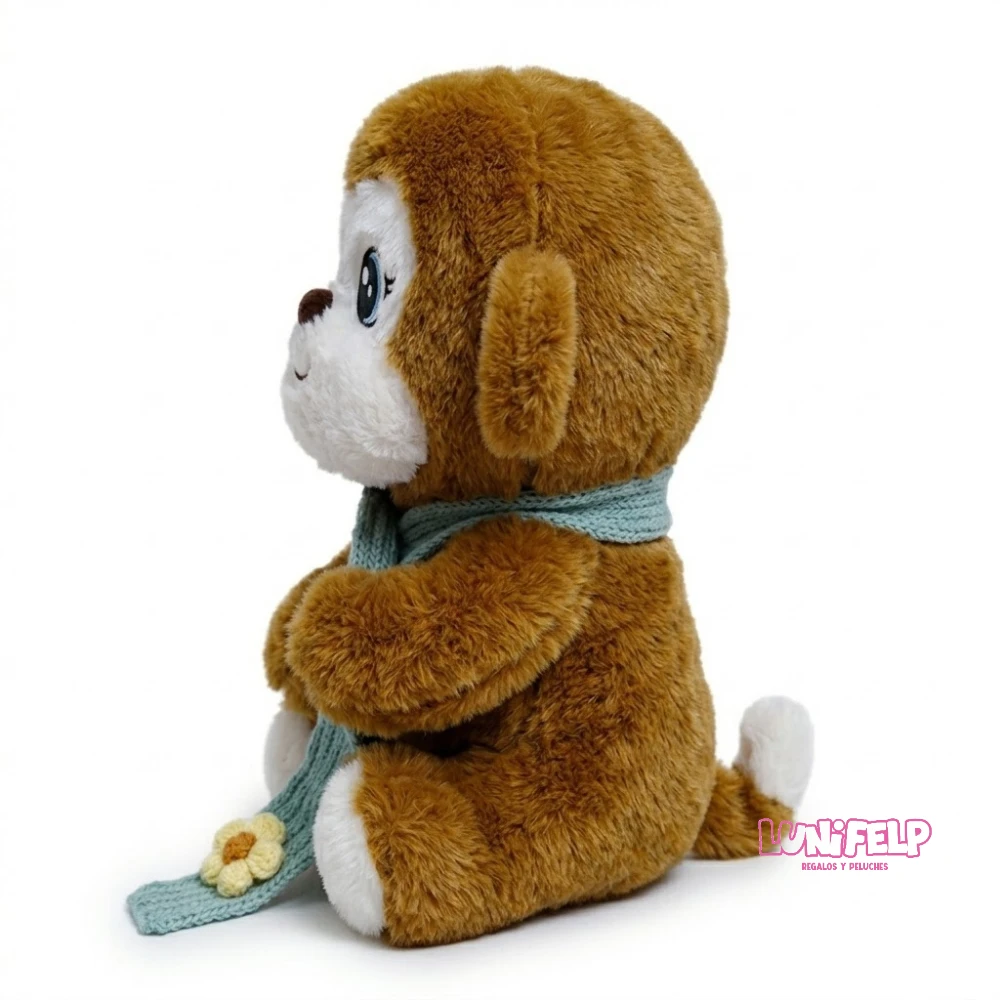 Peluche Changuito 40 cm Suave con Bufanda - Imagen 3