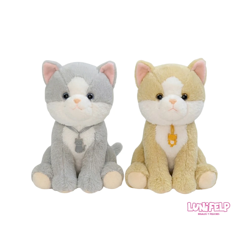 Peluche Gatito 23 cm Suave y Tierno
