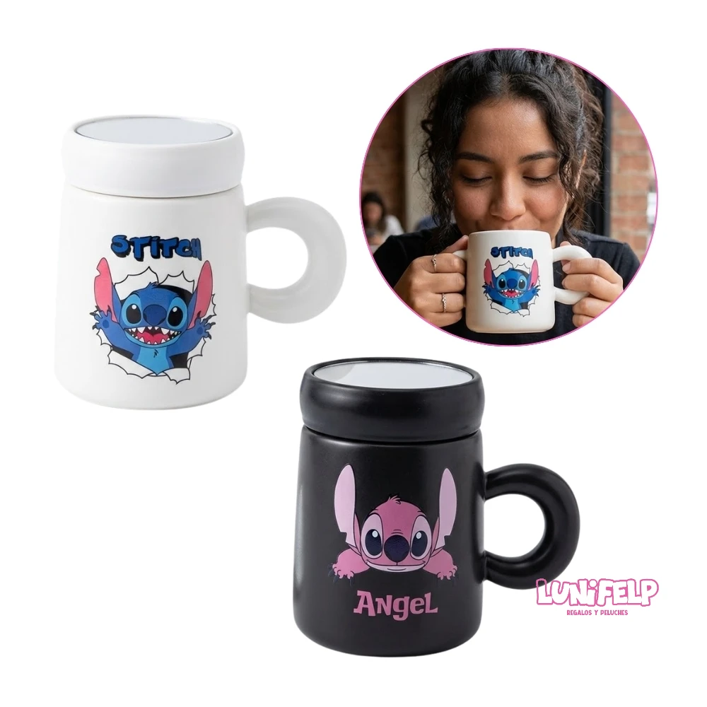 Mug Tapa Espejo Lilo & Stitch - Imagen 2