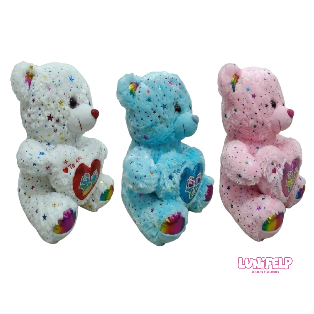 Peluche Oso Estrellitas 30 cm Suave y Kawaii - Imagen 5