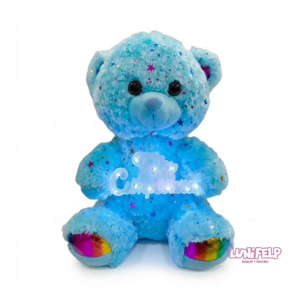 Peluche Oso Feliz Cumpleaños 30 cm con Luz para regalo - Imagen 2