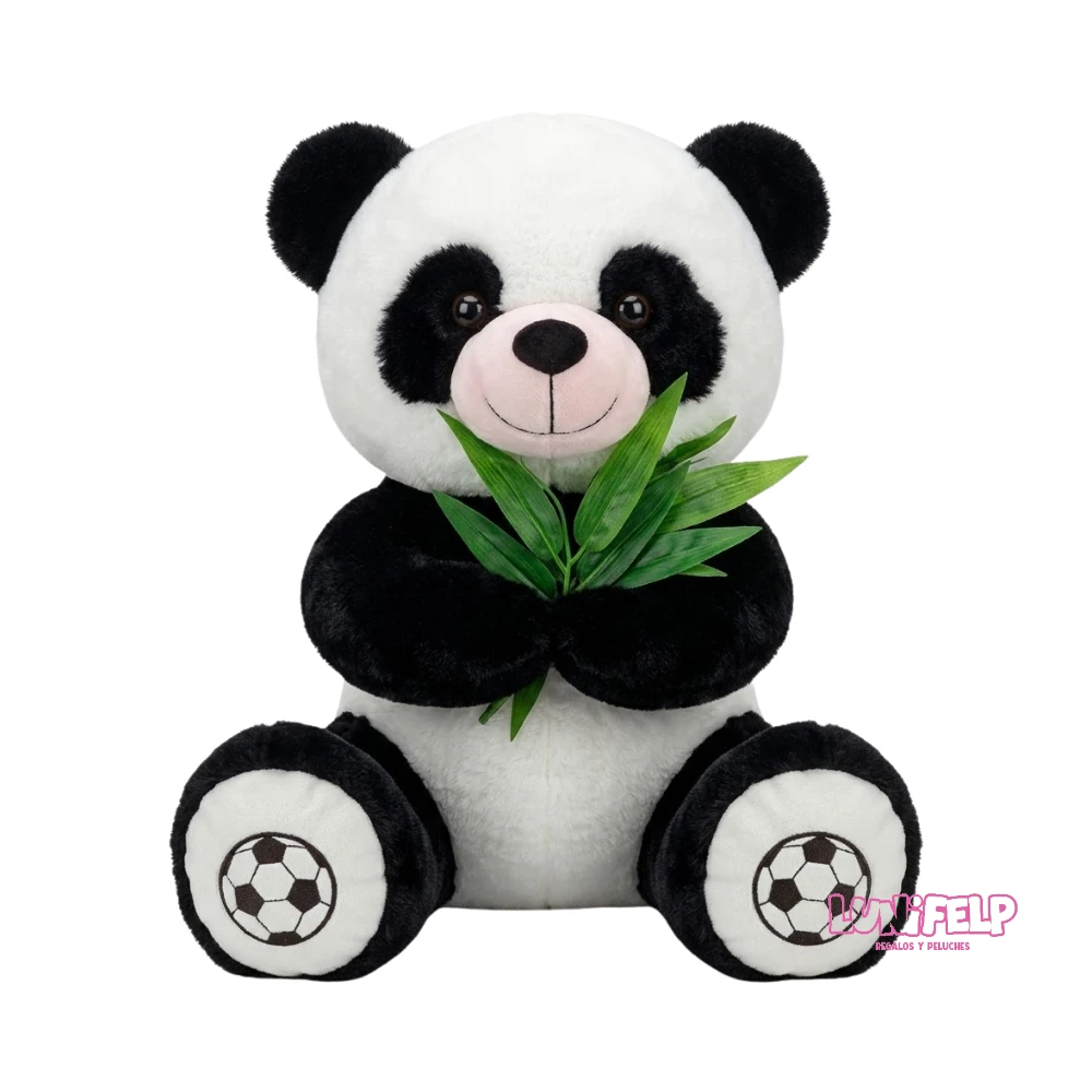 Peluche Oso Panda Grande con Bambu 50 cm