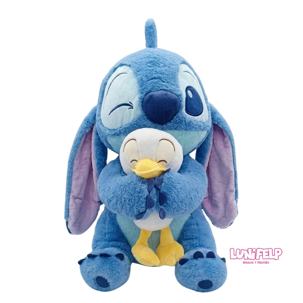 Peluche Stitch Grande con Pato 55 cm para regalo