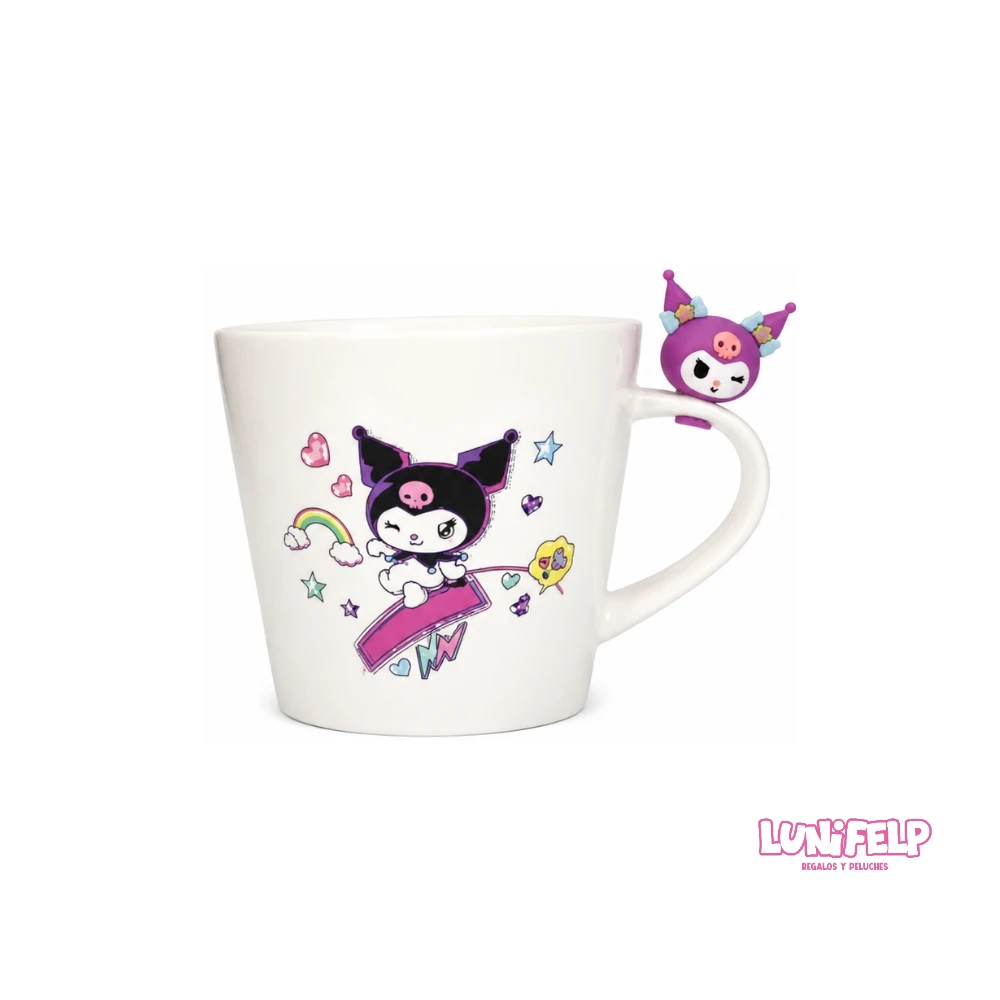 Pocillo cerámico Kuromi para regalo