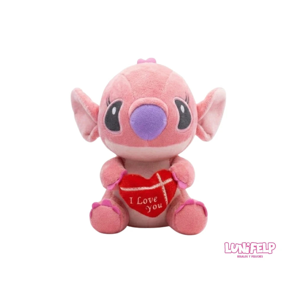 Peluche Romántico de Stitch y Angel (20 cm) - Imagen 4