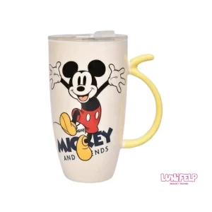 Mug Alto Viajero de Cerámica Disney con Tapa