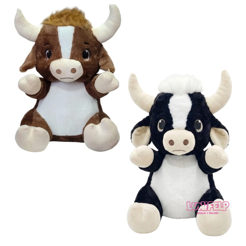 Peluche Toro Gigante 80 cm Tres Colores para regalo