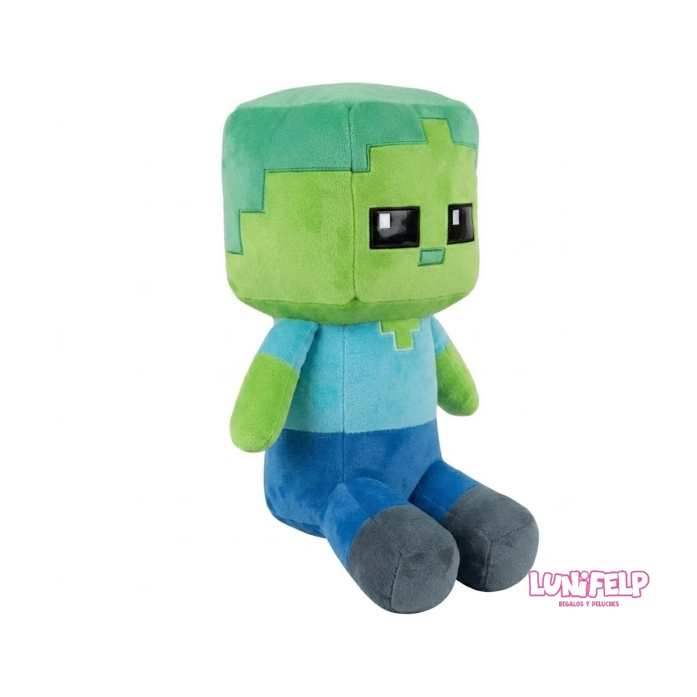 Peluche Zombie Minecraft 35 cm Mediano